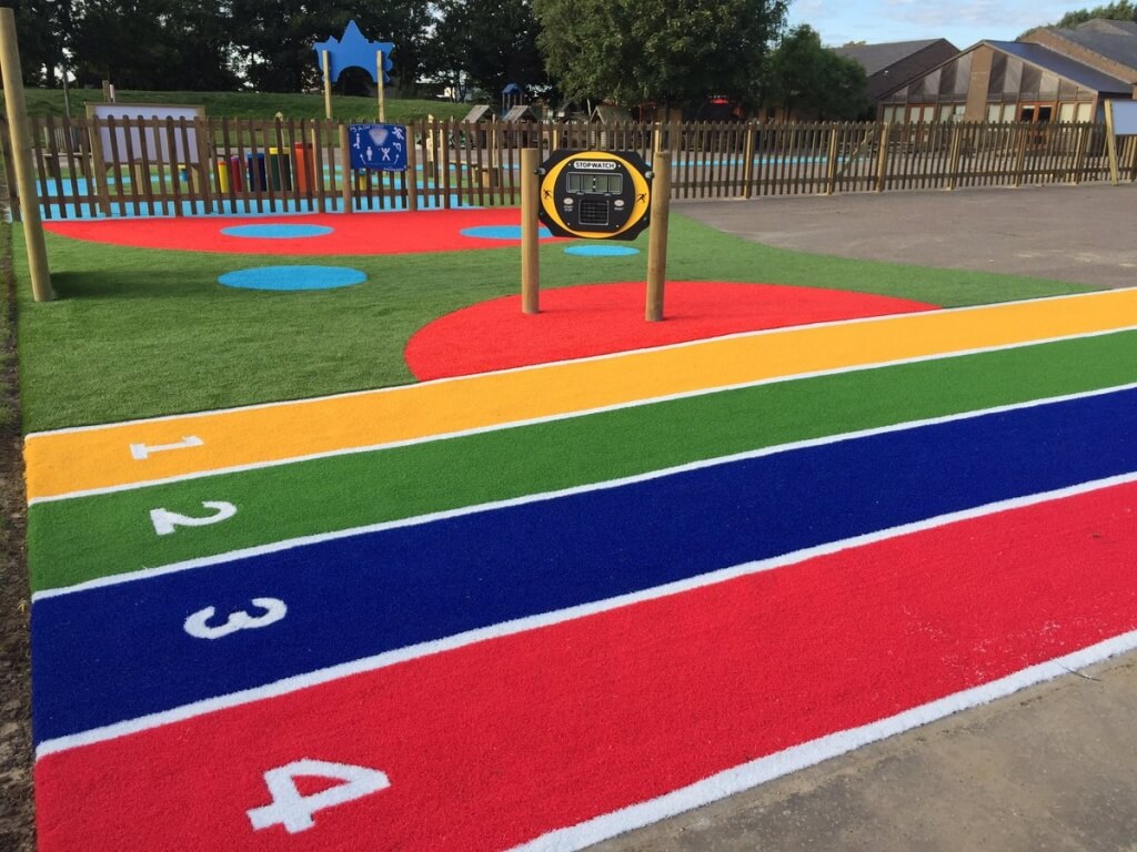 Playground Surfacing - Safe artificial grass for children's play areas
